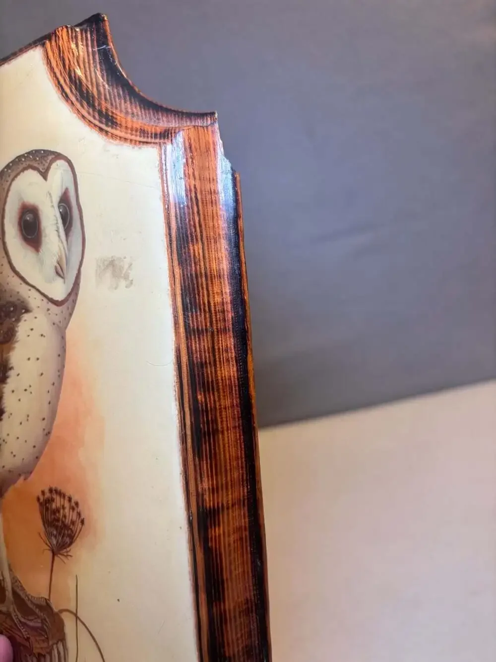 Charlie's Crafts Vintage Barn Owl Wood Wall Art Plaque Decoupage Paul C. Connor